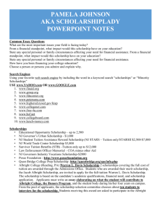 Pamela Johnson AkA Scholarshiplady powerpoint notes