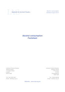 Alcohol consumption factsheet (complete) August 2013