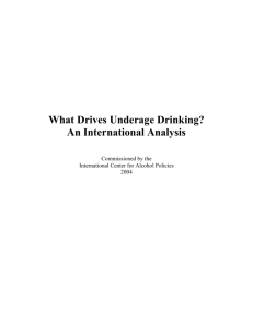 What Drives Underage Drinking?
