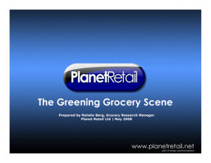 The Greening Grocery Scene