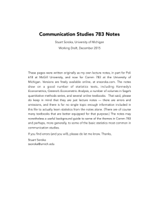 Communication Studies 783 Notes