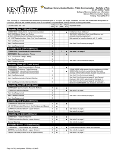 Roadmap: Communication Studies – Public Communication