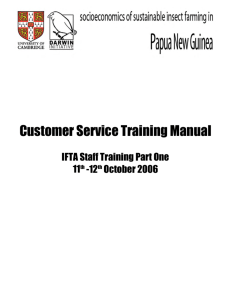 Customer Service Training Manual