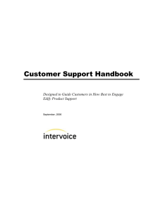 Customer Support Handbook