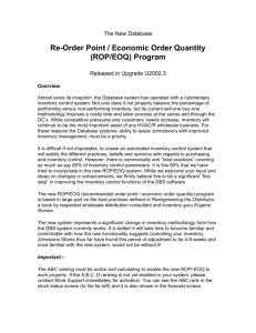 ROP- EOQ Documentation