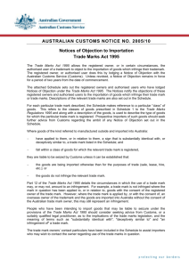 Australian Customs Notice 2005/10