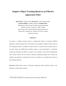 Adaptive Object Tracking Based on an Effective Appearance Filter