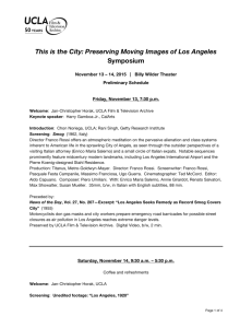This is the City: Preserving Moving Images of Los Angeles Symposium