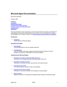 Microsoft Agent Documentation