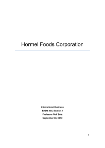 Hormel Foods Corporation