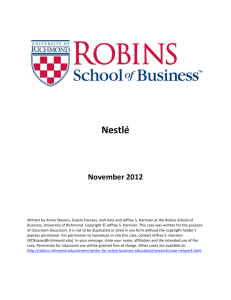 Nestlé - Robins School of Business