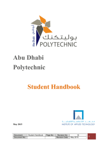 Abu Dhabi Polytechnic Student Handbook