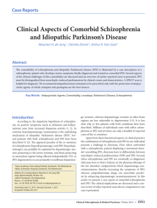 Case Reports Clinical Aspects of Comorbid Schizophrenia and