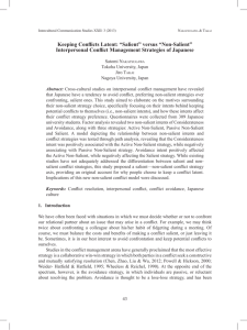 Keeping Conflicts Latent: “Salient” versus “Non