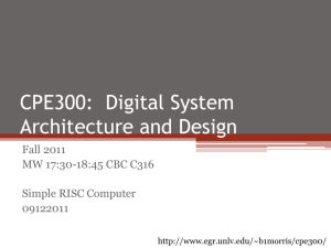 CPE300: Digital System Architecture and Design