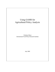 GAMS training manual (2009)