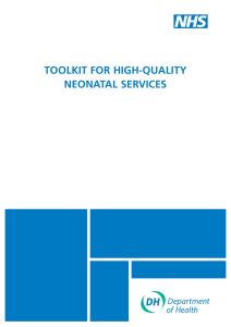 Toolkit for High-Quality Neonatal Services