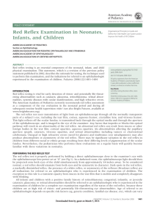 Red Reflex Examination in Neonates, Infants, and Children