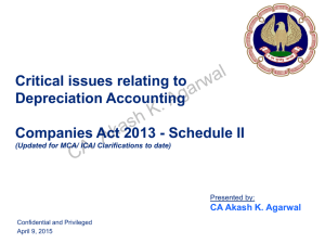 Comapnies Act-2013 Schedule II - Presentation by CA Akash K