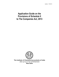 Application Guide on the provisions of Schedule II to the