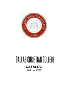 CATALOG - Dallas Christian College