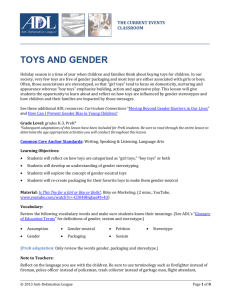 Toys and Gender - Anti