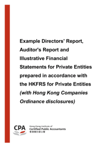 Example Directors' Report, Auditor's Report and Illustrative Financial