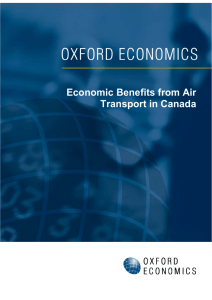 Economic Benefits from Air Transport in Canada