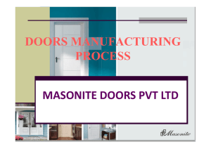 DOORS MANUFACTURING PROCESS - Masonite India