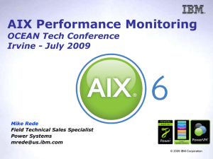 AIX Performance Monitoring