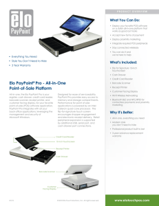 Elo PayPoint® Pro - All-in-One Point-of-Sale