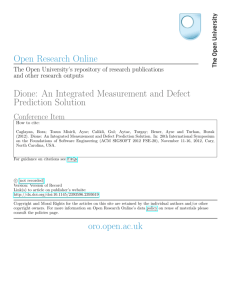 Open Research Online Dione: An Integrated Measurement and