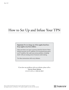 How to Set Up and Infuse Your TPN