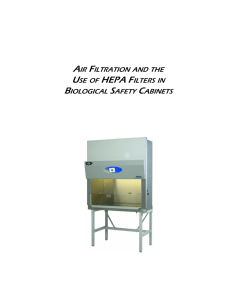 air filtration and the use of hepa filters in biological safety