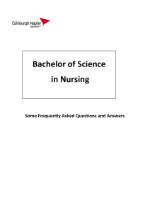 Bachelor of Science in Nursing