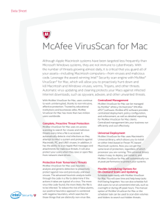 McAfee VirusScan for Mac