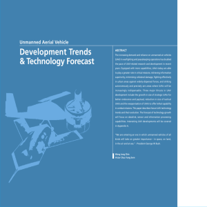 Unmanned Aerial Vehicle: Development Trends & Technology