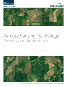 Remote Sensing Technology Trends and Agriculture