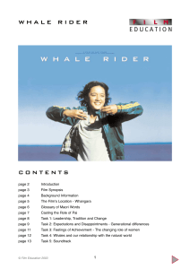 Whale Rider study guide