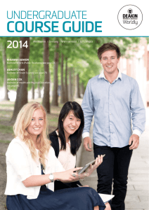 Deakin University Undergraduate Course Guide 2014