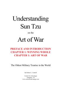 Understanding Sun Tzu Art of War - Understanding Sun Tzu on the