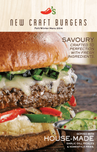 NEW CRAFT BURGERS - Chili's Texas Grill