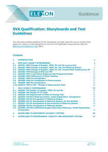 SVA Qualification: Storyboards and Test Guidelines