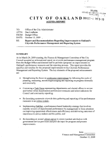 View Report - City of Oakland