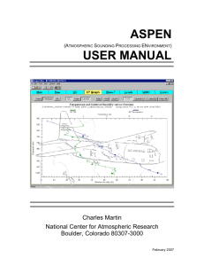 aspen user manual - Earth Observing Laboratory