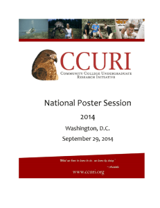 National Student Poster Session 2014 Abstract Book