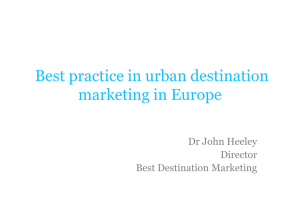 Best practice in urban destination marketing in Europe