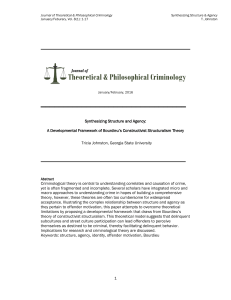 A Developmental Framework of Bourdieu's Constructivist