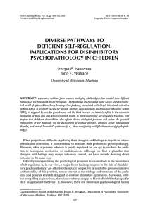 diverse pathways to deficient self-regulation