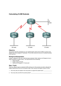 Calculating VLSM Subnets